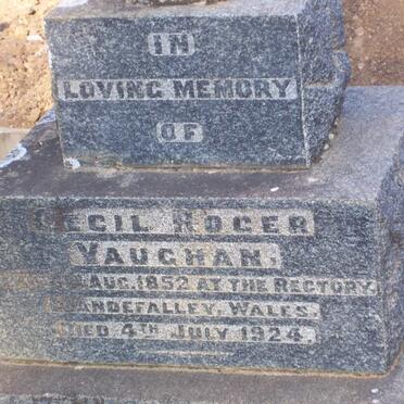 VAUGHAN Cecil Roger 1852-1924