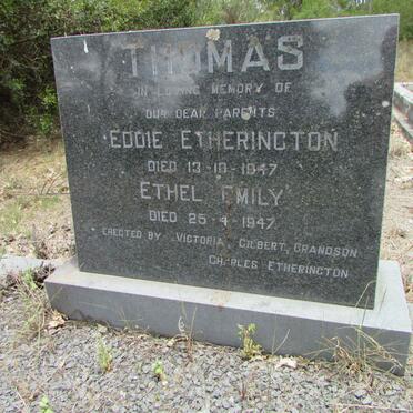 THOMAS Eddie Etherington -1947 &amp; Ethel Emily -1947