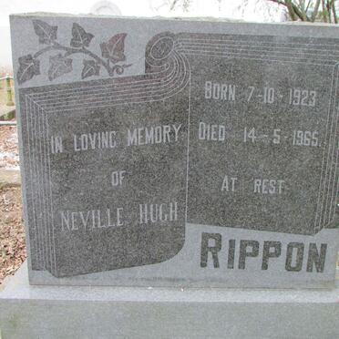 RIPPON Neville Hugh 1923-1965