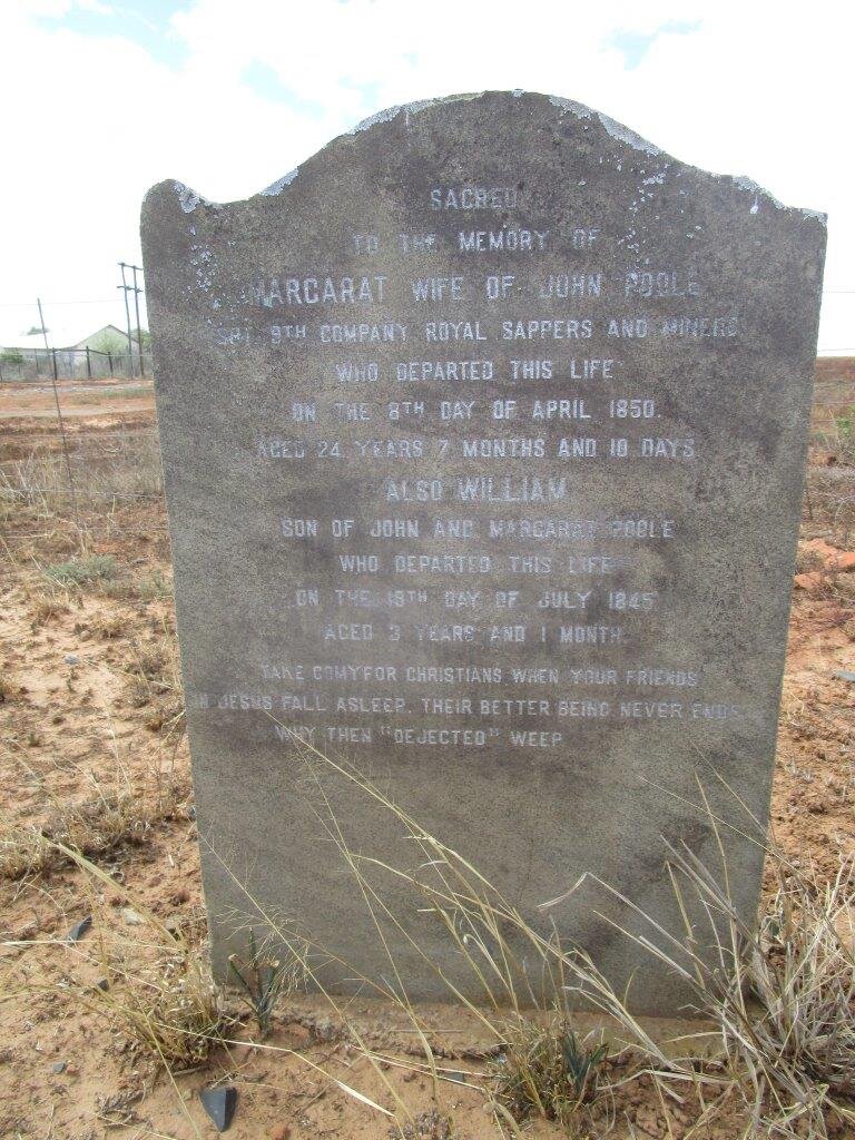 POOLE Margarat -1850 :: POOLE William -1845
