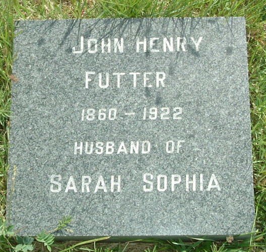 FUTTER John Henry 1860-1922
