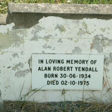 YENDALL Alan Robert 1934-1975