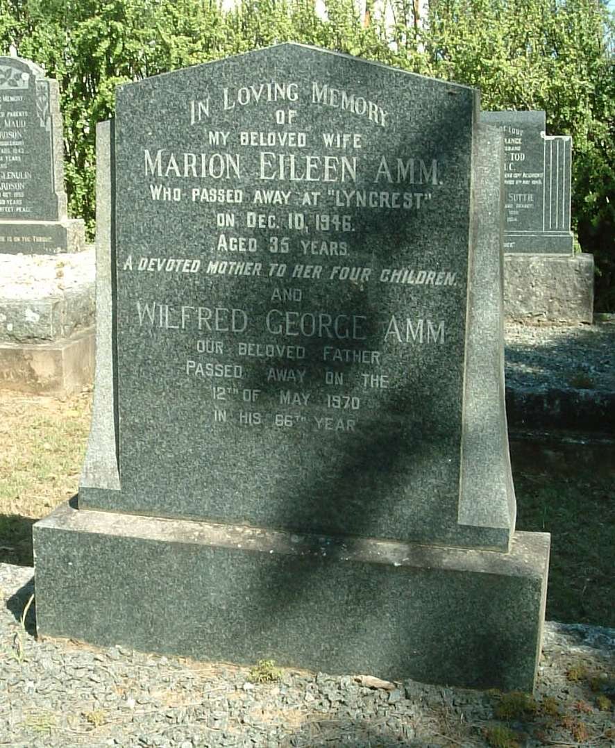 AMM Wilfred George -1970 &amp; Marion Eileen -1946