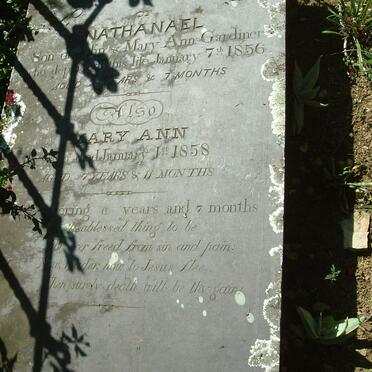 GARDINER Nathanael -1856 :: GARDINER Mary Ann -1858