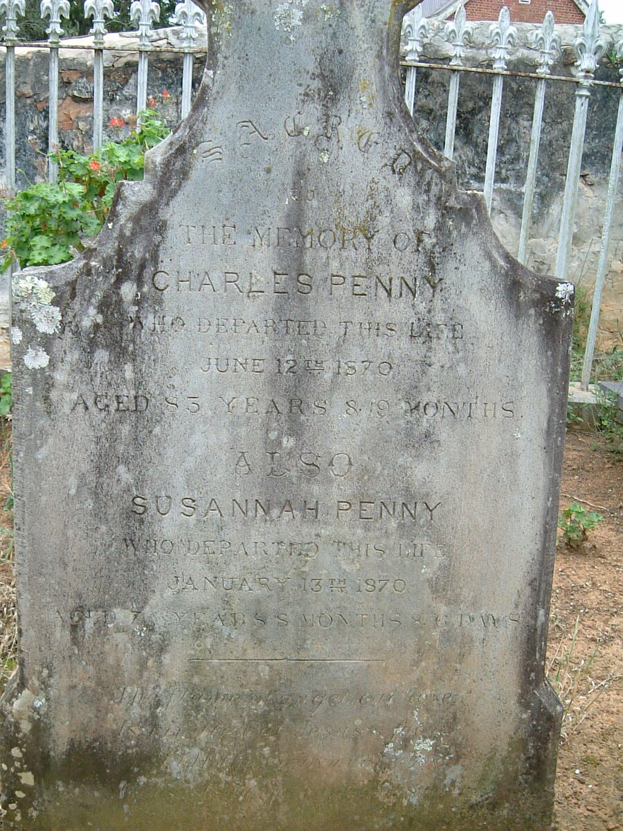 PENNY Charles -1870 :: PENNY Susannah -1870