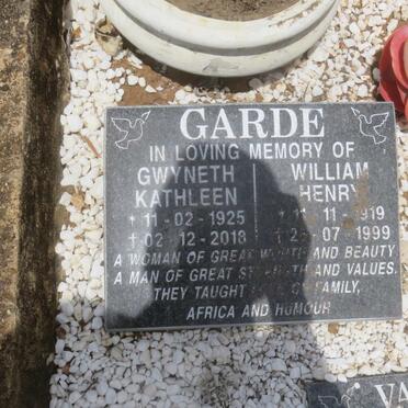 GARDE William Henry 1919-1999 &amp; Gwyneth Kathleen 1925-2018 :: VALLERY Dennise Sylvia nee WARD 1936-2017