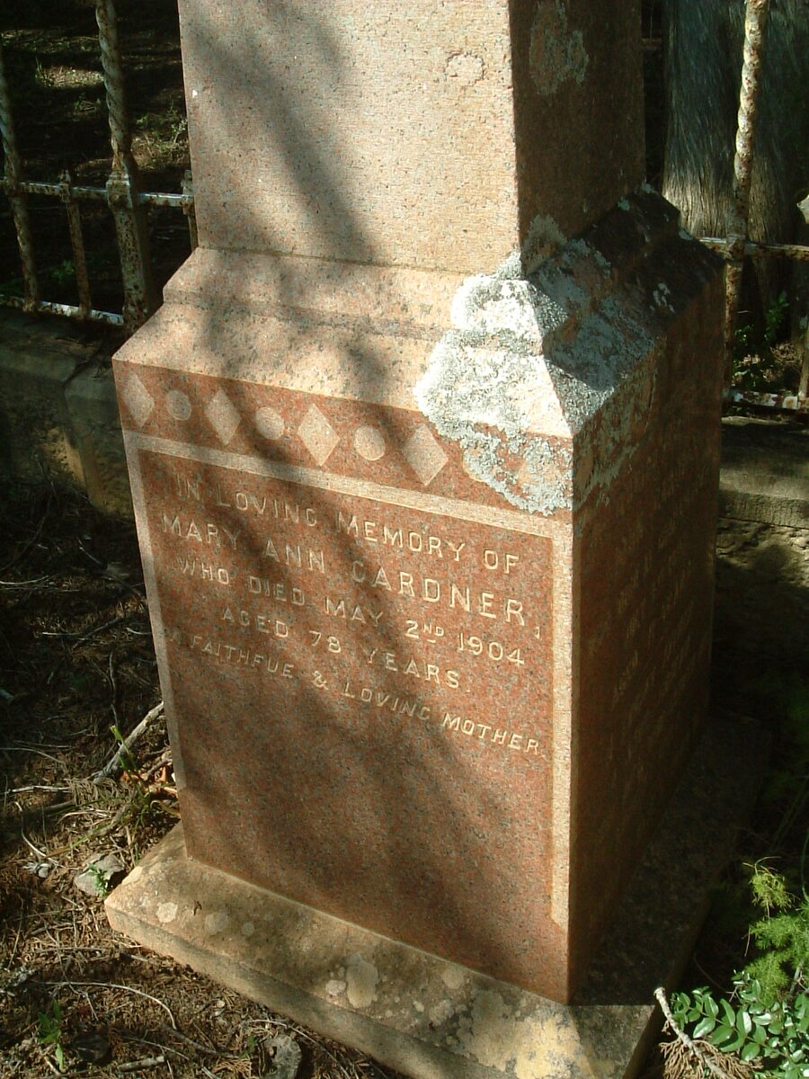 GARDNER Mary Ann -1904