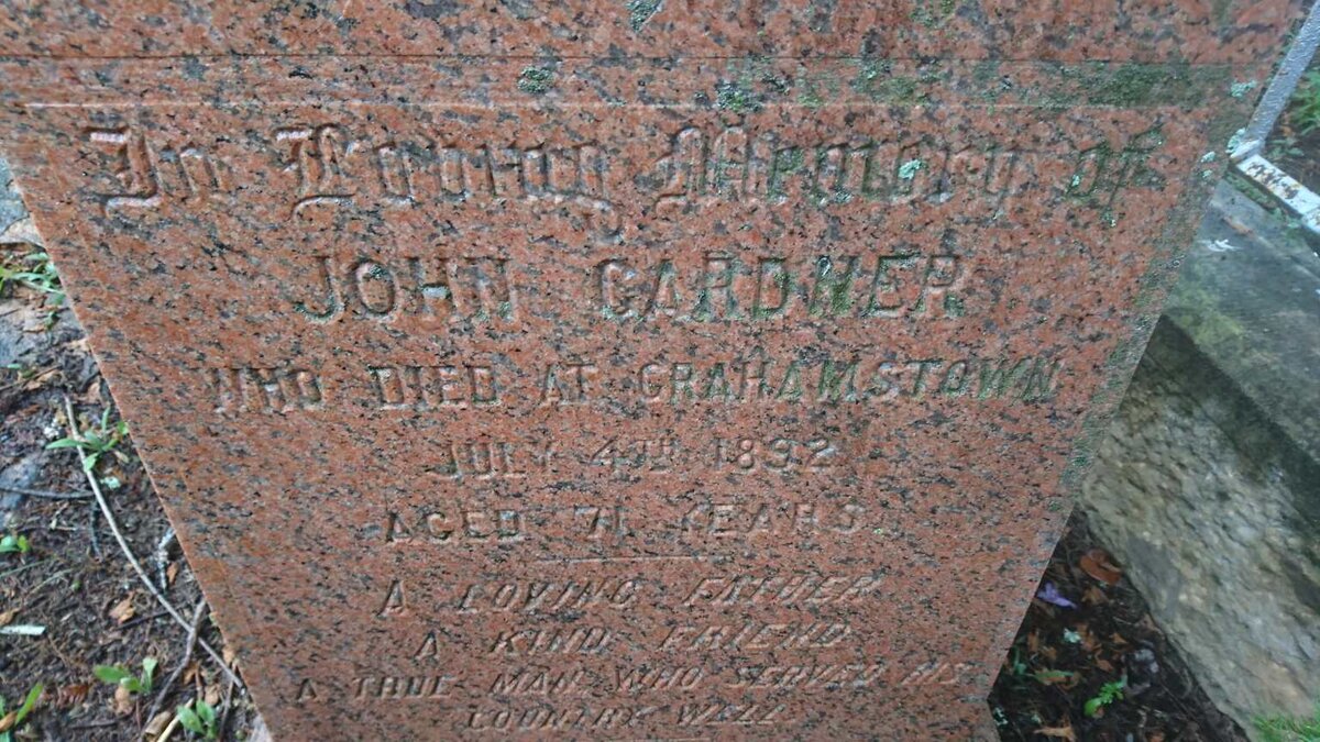 GARDNER John -1892