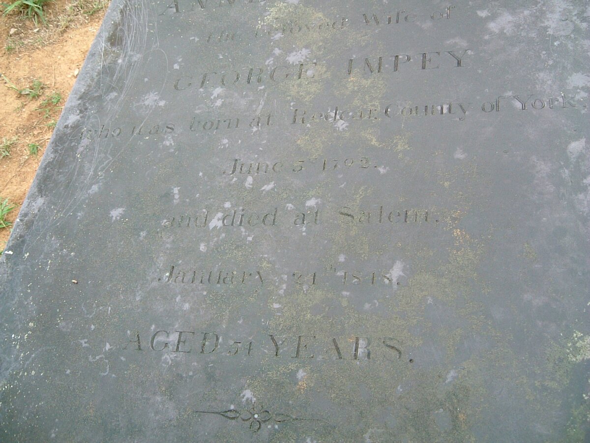 IMPEY Anne Frances 1792-1848