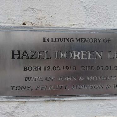 LONG Hazel Doreen 1918-2000