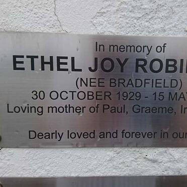 ROBINSON Ethel Joy nee BRADFIELD 1929-1988