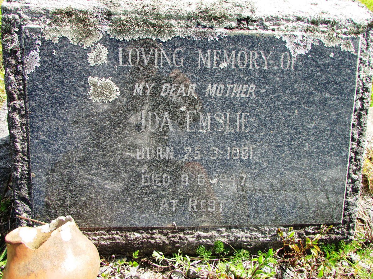 EMSLIE Ida 1861-1947