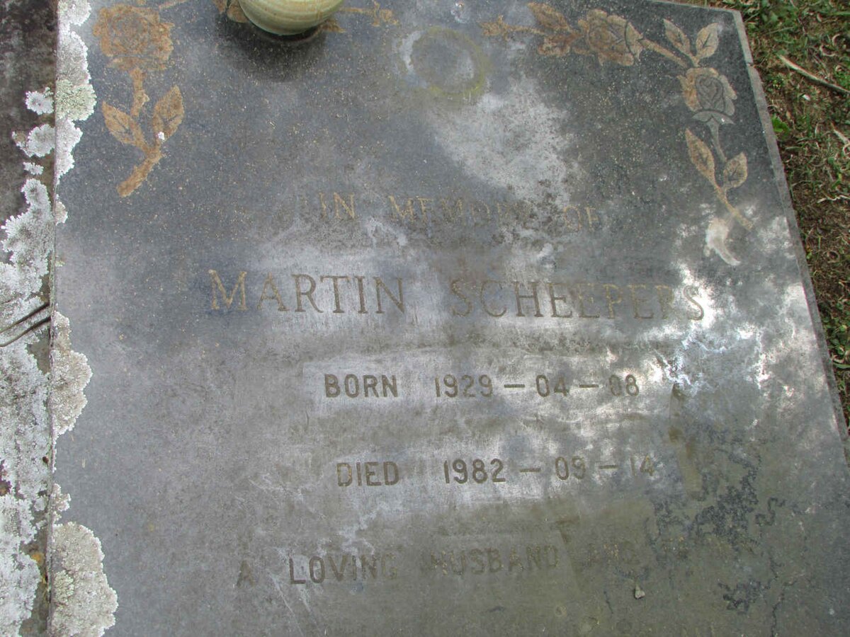 SCHEEPERS Martin 1929-1982