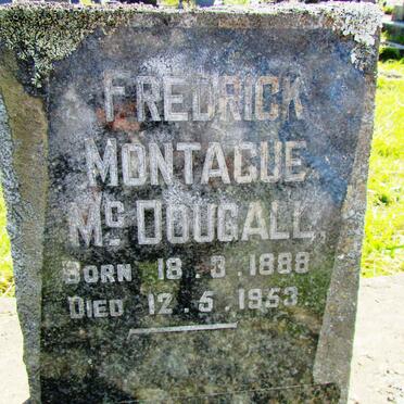 McDOUGALL Fredrick Montague 1888-1953