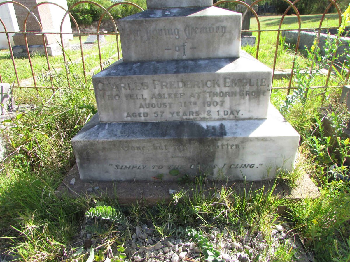 EMSLIE Charles Frederick -1907