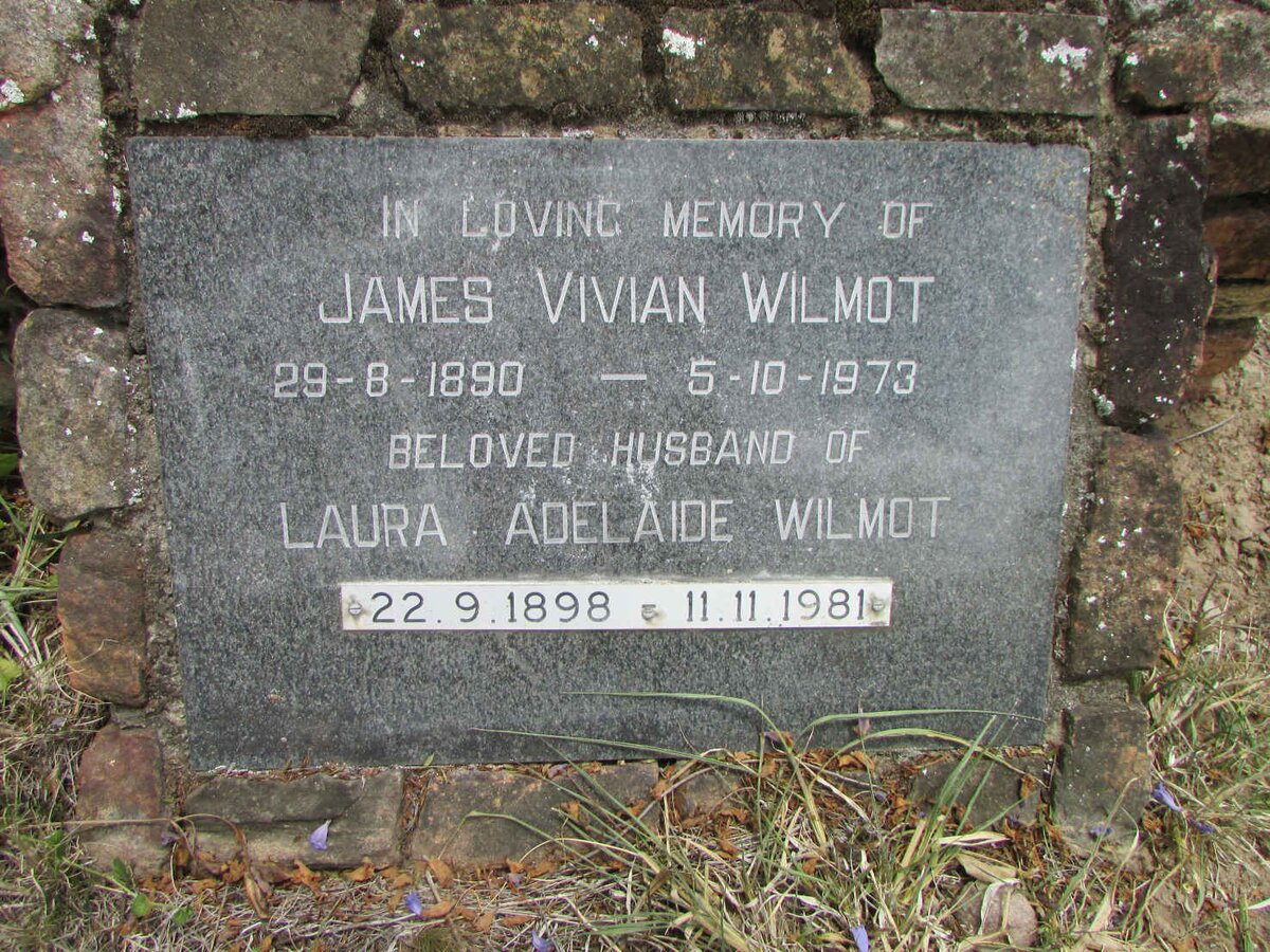 WILMOT James Vivian 1890-1973 &amp; Laura Adelaide 1898-1981