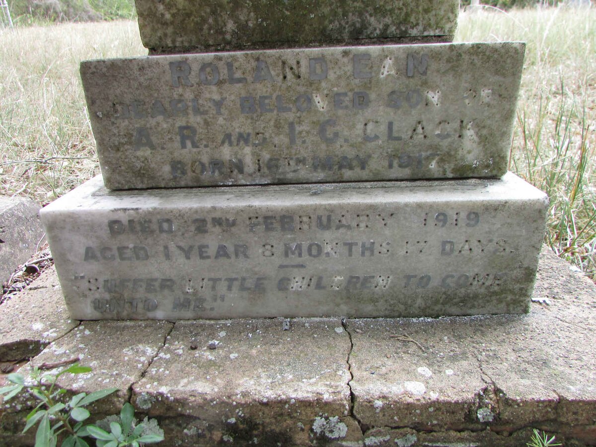 CLACK Roland Ean 1917-1919