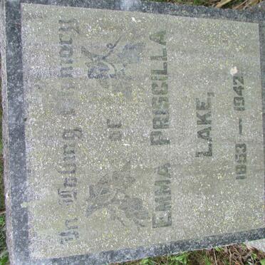 LAKE Emma Prescilla 1853-1942