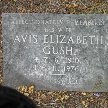 GUSH G.R. Granger 1901-1970 &amp; Avis Elizabeth 1910-1976