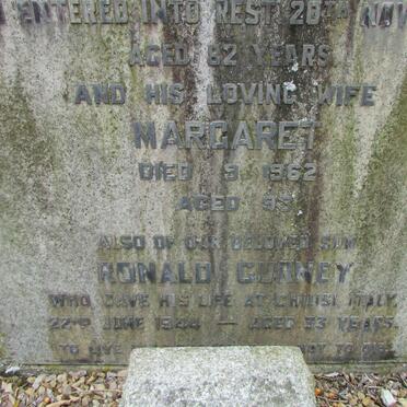 GUSH Joseph Gurney -1945 &amp; Margaret -1962 :: GUSH Ronald Gurney -1944