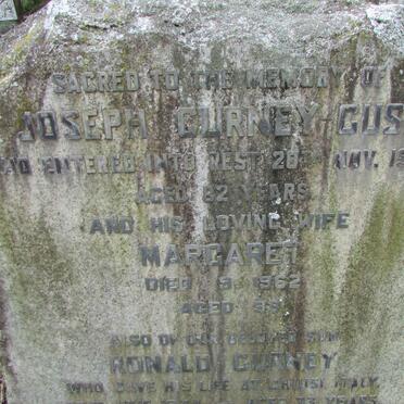 GUSH Joseph Gurney -1945 &amp; Margaret -1962 :: GUSH Ronald Gurney -1944