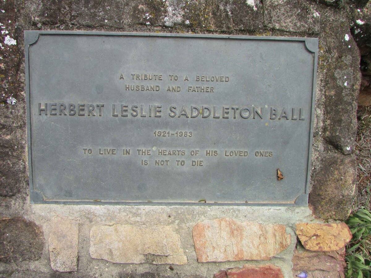 BALL Herbert Leslie Saddleton 1921-1983