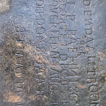 BAEHNISCH M.J.P. 1895-1903