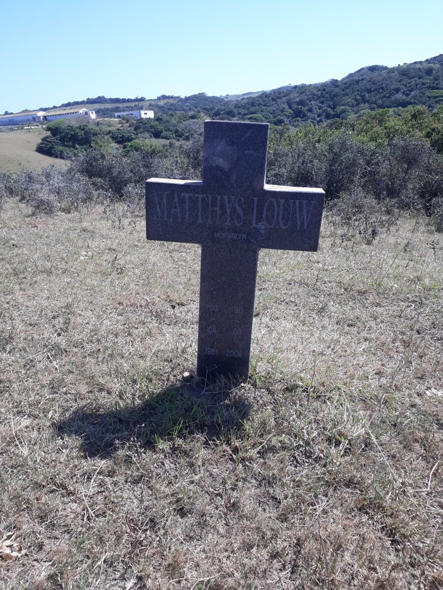 HOFMEYR Matthys Louw 1981-2006