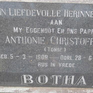 BOTHA Anthonie Christoffel 1909-1965