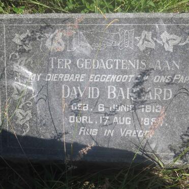 BARNARD David 1913-1954