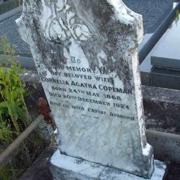 COPEMAN Edward Heroldt 1852-1928 &amp; Cornelia Agatha 1868-1924 