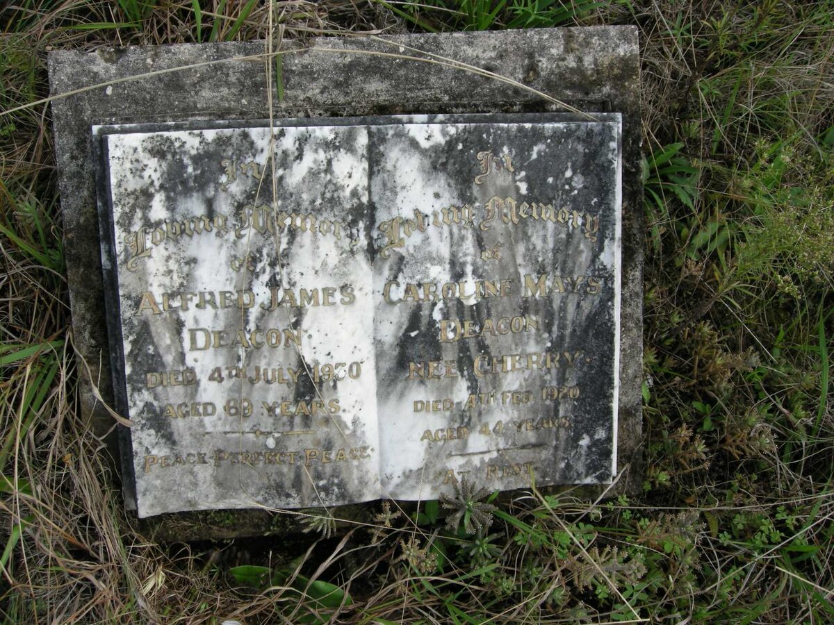 DEACON Alfred James -1930 :: DEACON Caroline Mays nee CHERRY -1920