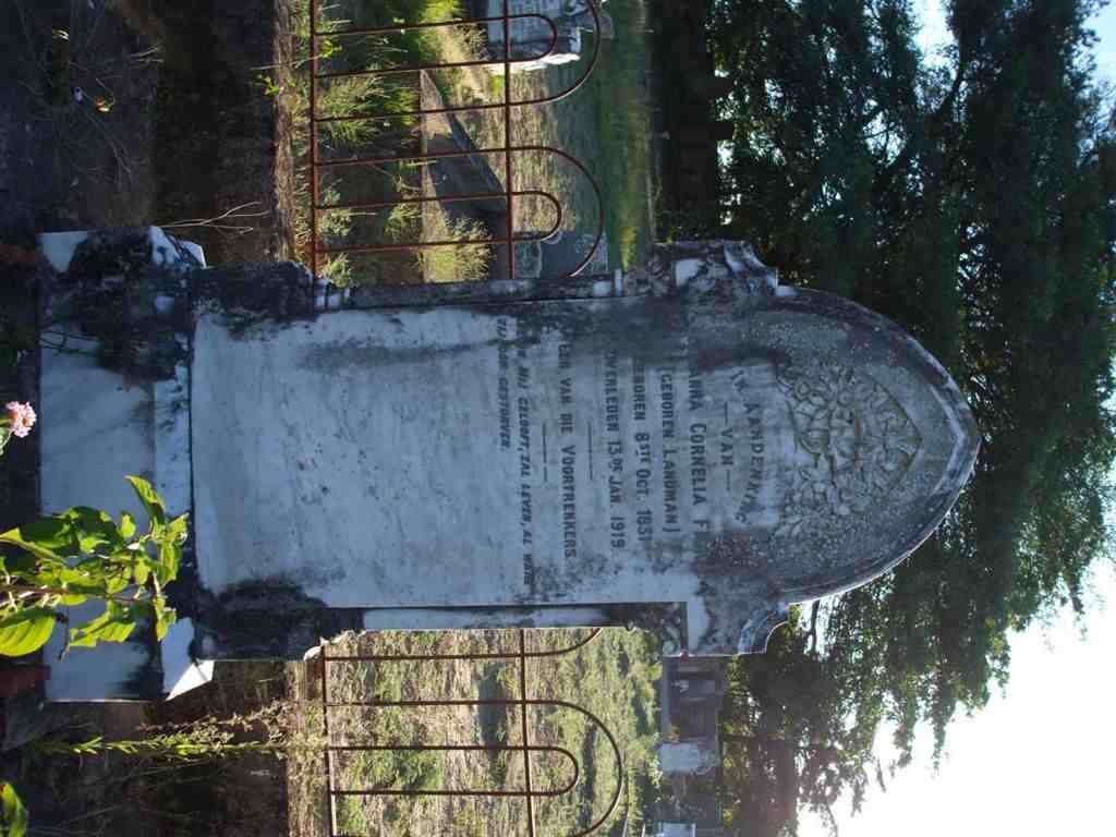 FICK Johanna Cornelia nee LANDMAN 1831-1919