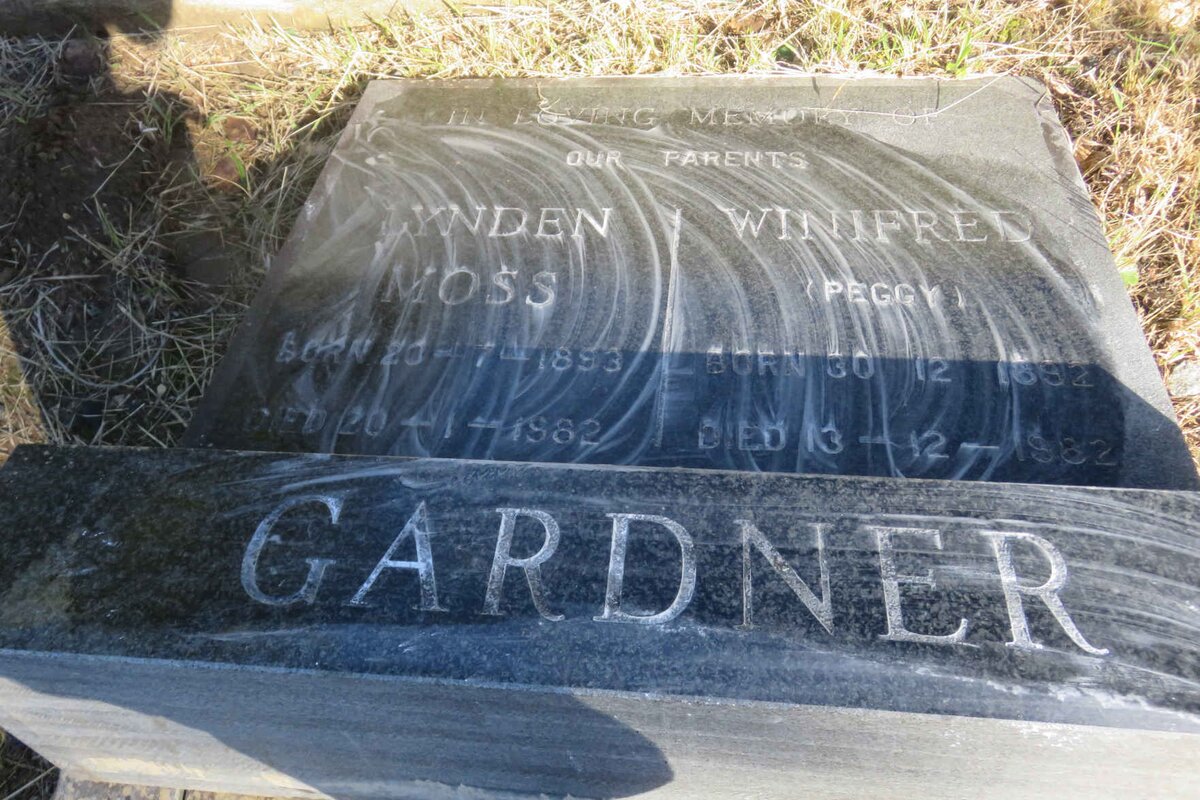 GARDNER Lynden Moss 1893-1982 &amp; Winifred 1892-1982