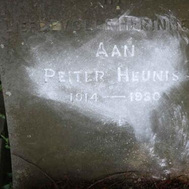 HEUNIS Peiter 1914-1930
