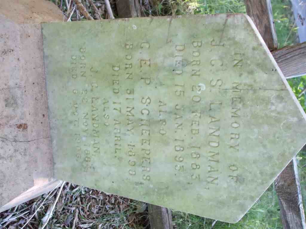 LANDMAN J.C.S. 1883-1895 :: SCHEEPERS G.E.P. 1898-1898 :: LANDMAN J.C. 1884-1905