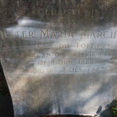 MARCHAND Hester Maria nee DU TOIT 1855-1927