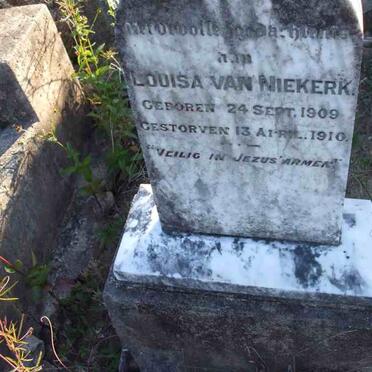 NIEKERK Louisa, van 1909-1910