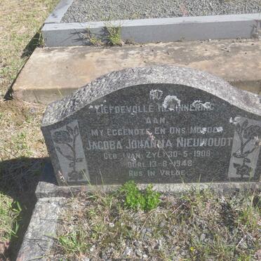 NIEUWOUDT Jacoba Johanna nee VAN ZYL 1908-1948