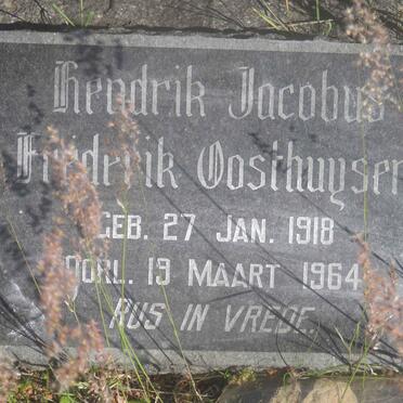 OOSTHUYSEN Hendrik Jacobus Frederik 1918-1964