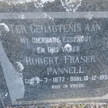 PANNELL Robert Fraser 1872-1959