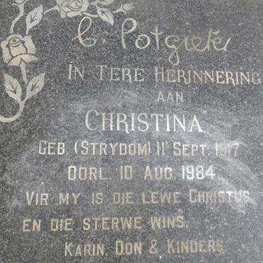 POTGIETER Philip Badenhorst 1916-1974 &amp; Christina STRYDOM 1917-1984