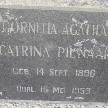 PIENAAR Cornelia Agatha Catrina 1896-1953