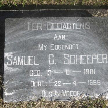 SCHEEPERS Samuel C. 1901-1966