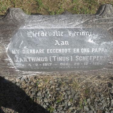 SCHEEPERS Marthinus 1917-1964