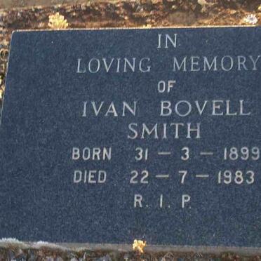 SMITH Ivan Bovell 1899-1983