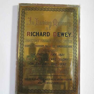 DEWEY Richard 1821-1892