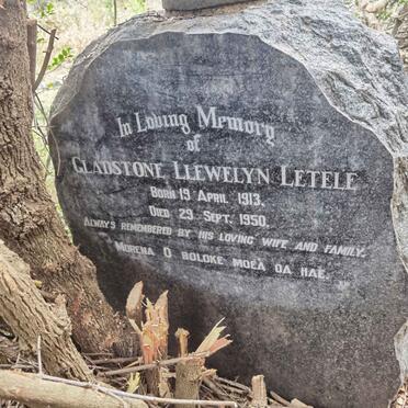 LETELE Gladstone Llewelyn 1913-1950