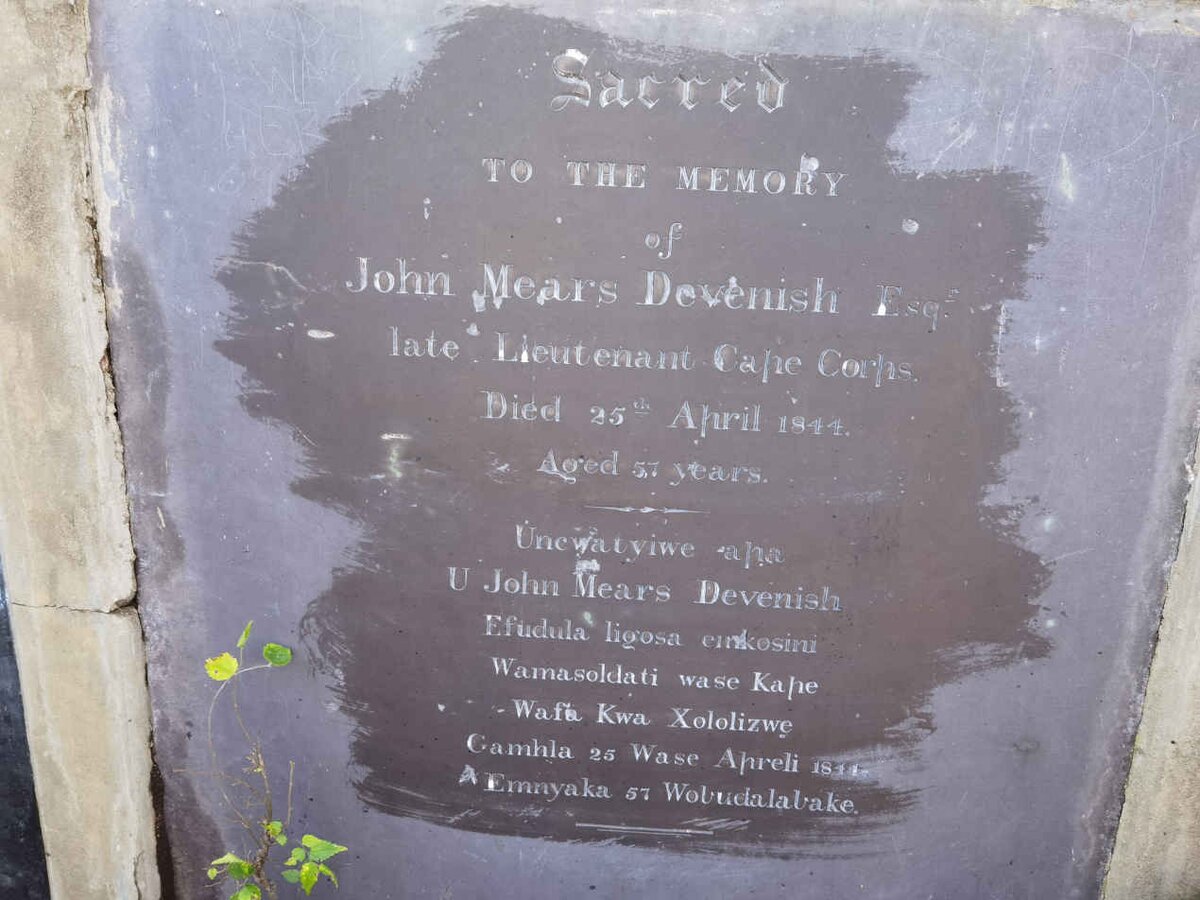 DEVENISH John Mears -1844