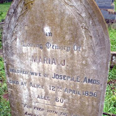 AMOS Maria J. -1896